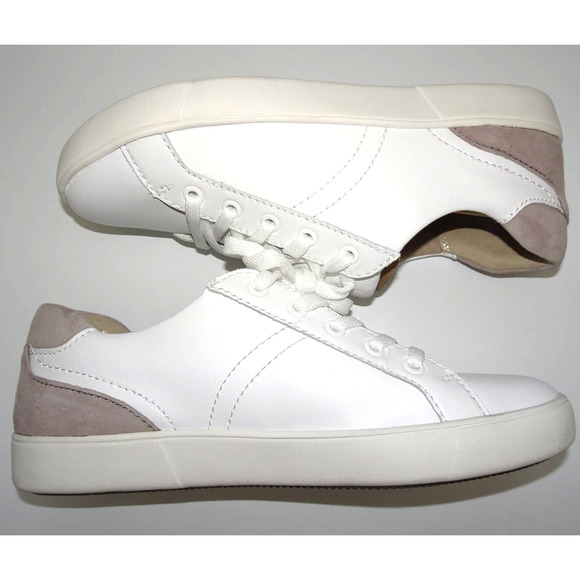 Naturalizer Shoes - Naturalizer Sz 8.5 Women's White Morrison Lace Up Leather Suede Sneaker